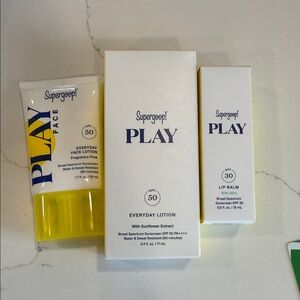 Supergoop! PLAY Everyday Face Lotion, Everyday Lotion & Lip Balm Set